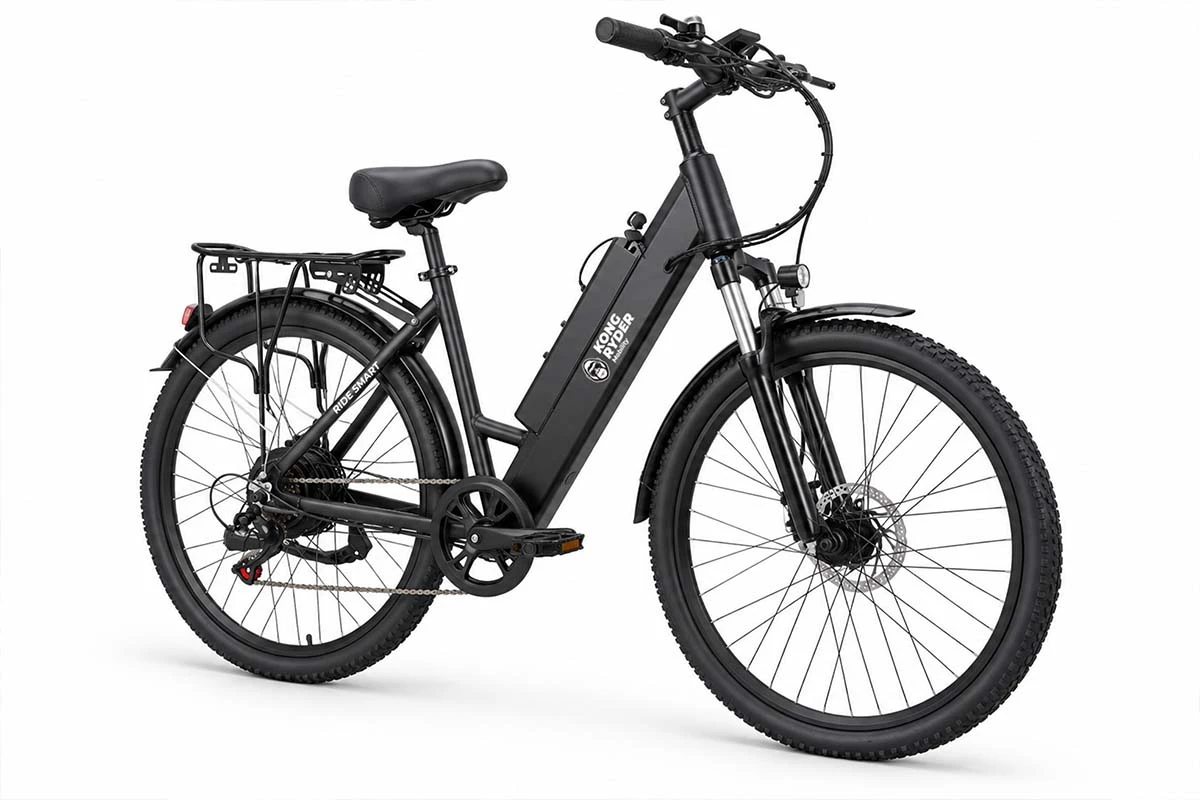 Bicicleta Eléctrica CITY A5AH26 500 W Negro