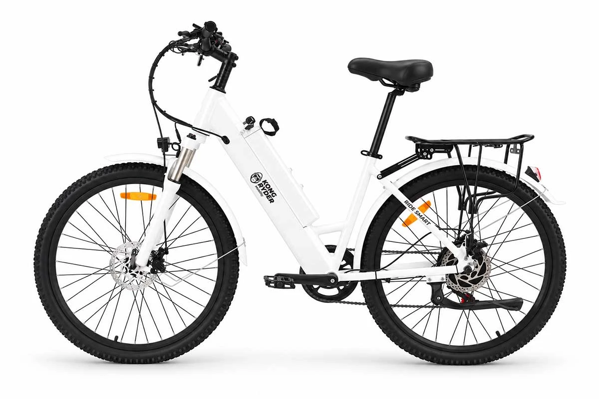 Bicicleta Eléctrica CITY A5AH26 500 W Blanco
