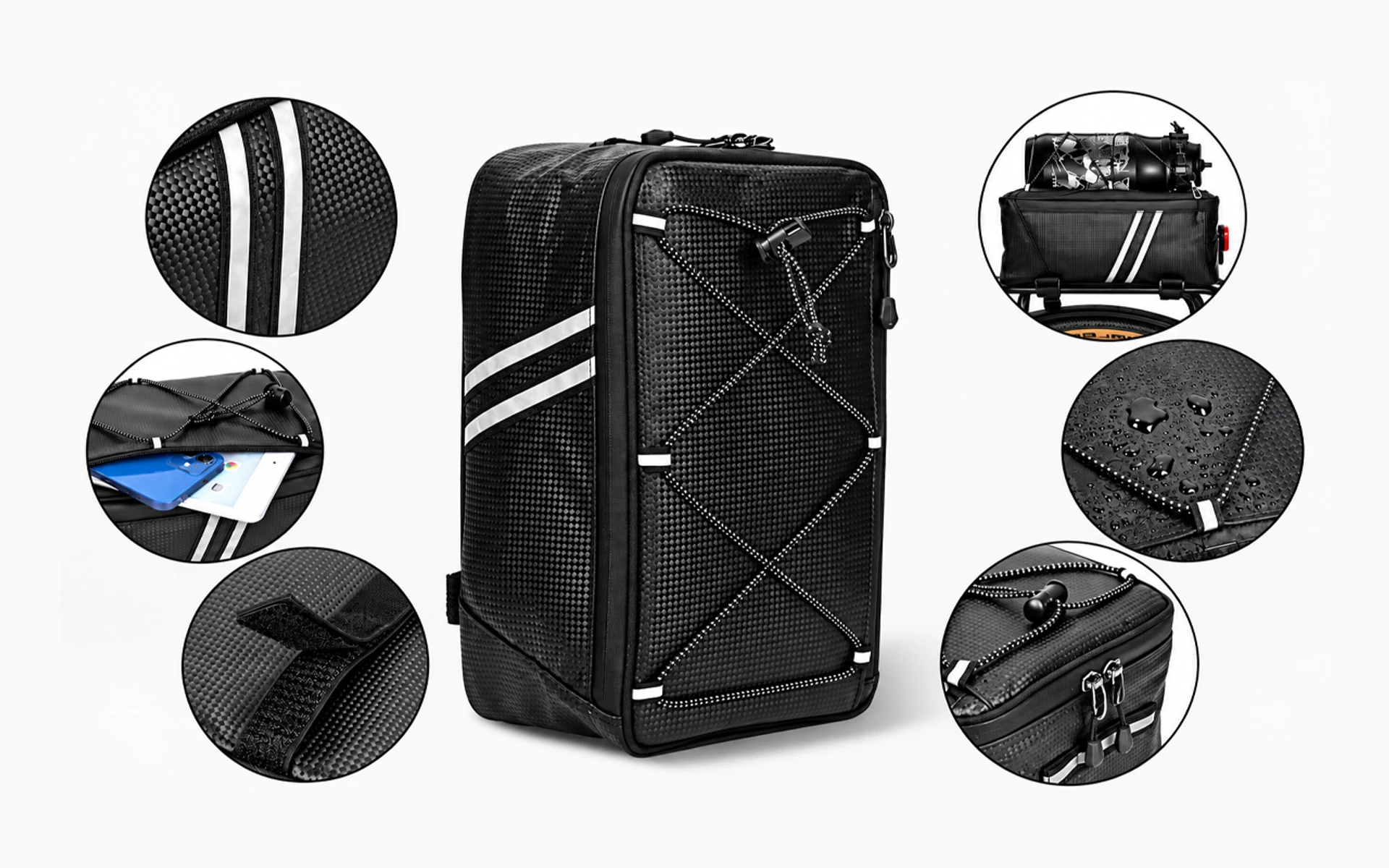 Bolso Trasero para Bicicleta Rear Rack Bag 