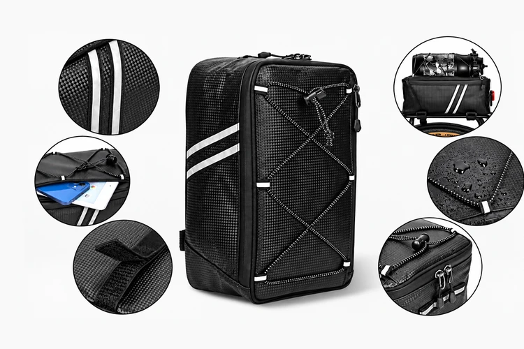 Bolso Trasero para Bicicleta Rear Rack Bag Bolso Trasero para Bicicleta Rear Rack Bag